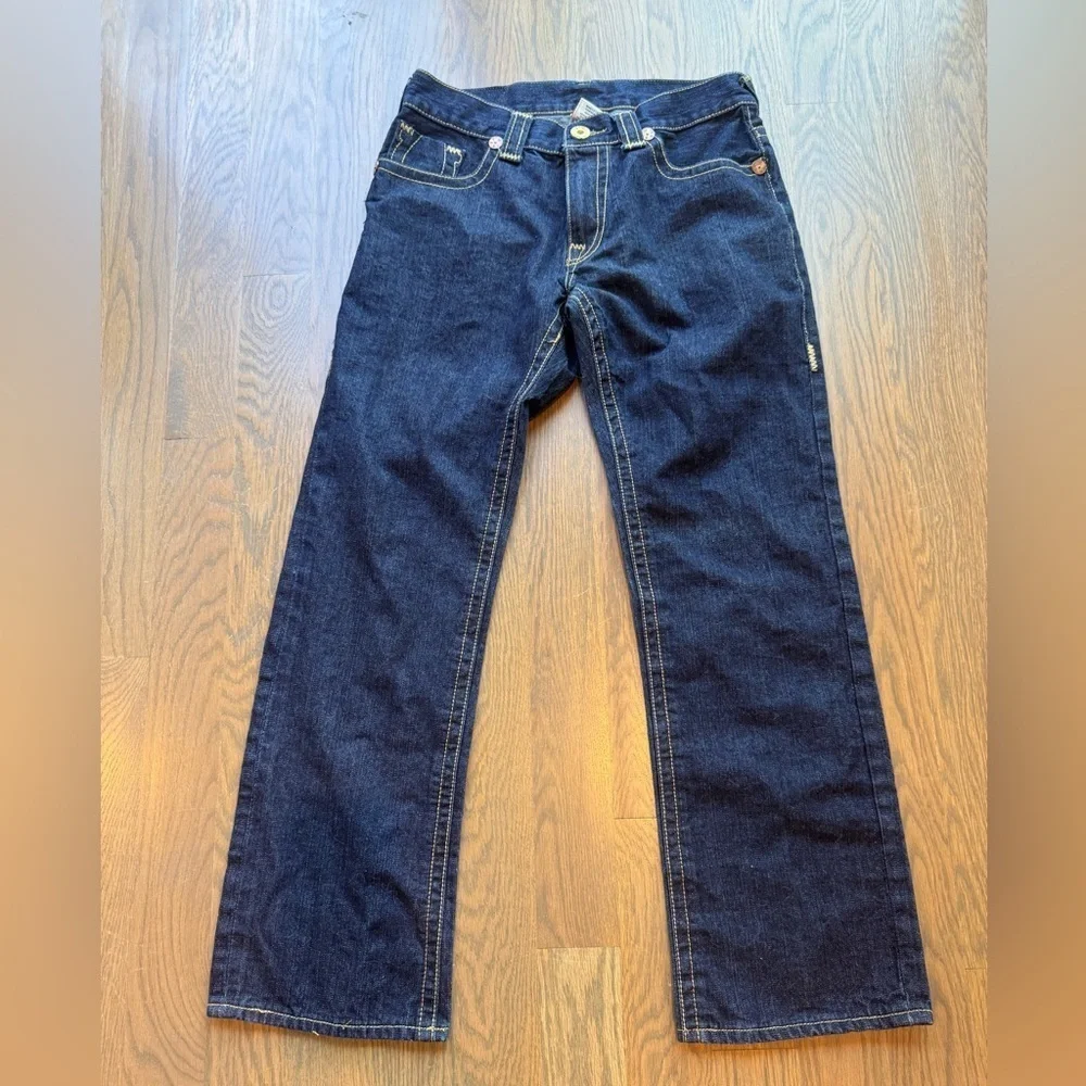 Authentic True Religion Jeans size 36 blue indigo made USA